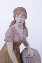 F72710: Royal Dux Bohemia Female Water Carrier Por