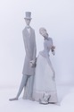 LF72717: LLADRO Porcelain Tall Figure Of Man & Wom