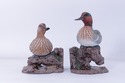 F72718: Pair MA HAI FENG Duck Bookends