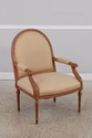 72788: Pair French Louis XVI Fauteuil Open Armchai
