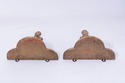 F72797: Pair Italian Gilt Wood Gold Finish Wall Br