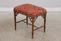 72801: Pair Of Faux Bamboo Upholstered Stools/Otto
