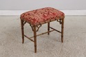 72801: Pair Of Faux Bamboo Upholstered Stools/Otto