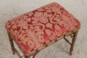 72801: Pair Of Faux Bamboo Upholstered Stools/Otto