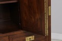 72803: HENREDON Campaign Style Oak Bedroom Armoire