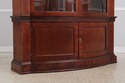 72808: BAKER Vintage Mahogany Bow Front China Cabi