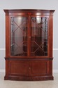 72808: BAKER Vintage Mahogany Bow Front China Cabi