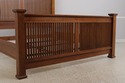 72840: STICKLEY Mission Oak King Size Spindle Prai
