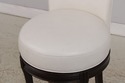 72846: Set of 4 White Leather Revolving Seat Bar S