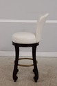 72846: Set of 4 White Leather Revolving Seat Bar S