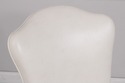 72846: Set of 4 White Leather Revolving Seat Bar S