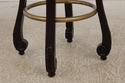 72846: Set of 4 White Leather Revolving Seat Bar S