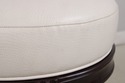 72846: Set of 4 White Leather Revolving Seat Bar S