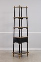 73049: Regency Black & Gold 5 Tier Etagere Bookshe