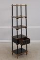 73049: Regency Black & Gold 5 Tier Etagere Bookshe