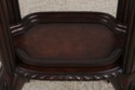 72847: Leather Top Victorian Style Carved Mahogany
