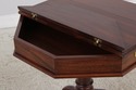 L72848: HENKEL HARRIS Mahogany Octagon Lift Top Ta