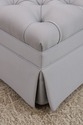 F72850: VANGUARD Square Tufted Upholstered Ottoman
