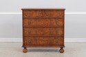 L72888: WRIGHT TABLE CO William & Mary Style Walnu