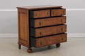 L72888: WRIGHT TABLE CO William & Mary Style Walnu