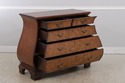 72906: ETHAN ALLEN Inlaid Townhouse Burl Wood Bomb
