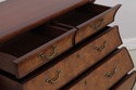 72906: ETHAN ALLEN Inlaid Townhouse Burl Wood Bomb