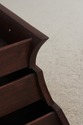 72906: ETHAN ALLEN Inlaid Townhouse Burl Wood Bomb