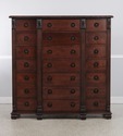72908: HENREDON Ralph Lauren Mahogany 21 Drawer Ge