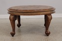 72925: Vintage Anglo Indian Round Inlaid Coffee Ta