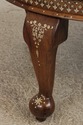 72925: Vintage Anglo Indian Round Inlaid Coffee Ta