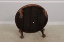 72925: Vintage Anglo Indian Round Inlaid Coffee Ta