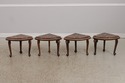 72925: Vintage Anglo Indian Round Inlaid Coffee Ta
