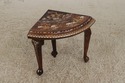 72925: Vintage Anglo Indian Round Inlaid Coffee Ta