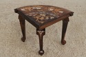 72925: Vintage Anglo Indian Round Inlaid Coffee Ta