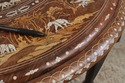 72925: Vintage Anglo Indian Round Inlaid Coffee Ta