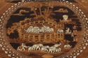 72925: Vintage Anglo Indian Round Inlaid Coffee Ta