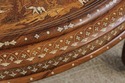 72925: Vintage Anglo Indian Round Inlaid Coffee Ta