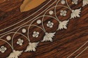 72925: Vintage Anglo Indian Round Inlaid Coffee Ta