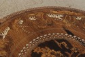 72925: Vintage Anglo Indian Round Inlaid Coffee Ta