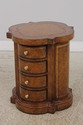 72936: Leather Surface 4 Drawer Lamp Occasional Ta
