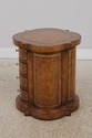 72936: Leather Surface 4 Drawer Lamp Occasional Ta