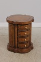 72936: Leather Surface 4 Drawer Lamp Occasional Ta