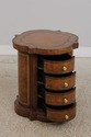 72936: Leather Surface 4 Drawer Lamp Occasional Ta
