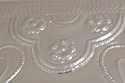 72933: Large Embossed Silver Plated Tall Pier Mirr