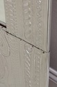 72933: Large Embossed Silver Plated Tall Pier Mirr