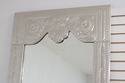 72933: Large Embossed Silver Plated Tall Pier Mirr