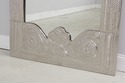 72933: Large Embossed Silver Plated Tall Pier Mirr