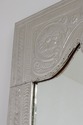 72933: Large Embossed Silver Plated Tall Pier Mirr
