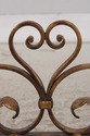 F72956: Gold Finish Iron Gothic Fireplace Fender S