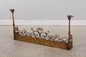F72956: Gold Finish Iron Gothic Fireplace Fender S